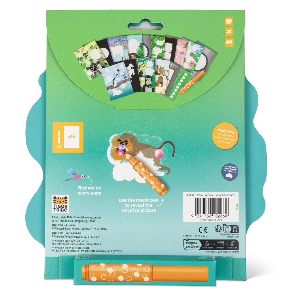 Tiger Tribe Colour Surprise - Zoo Adventures in Single