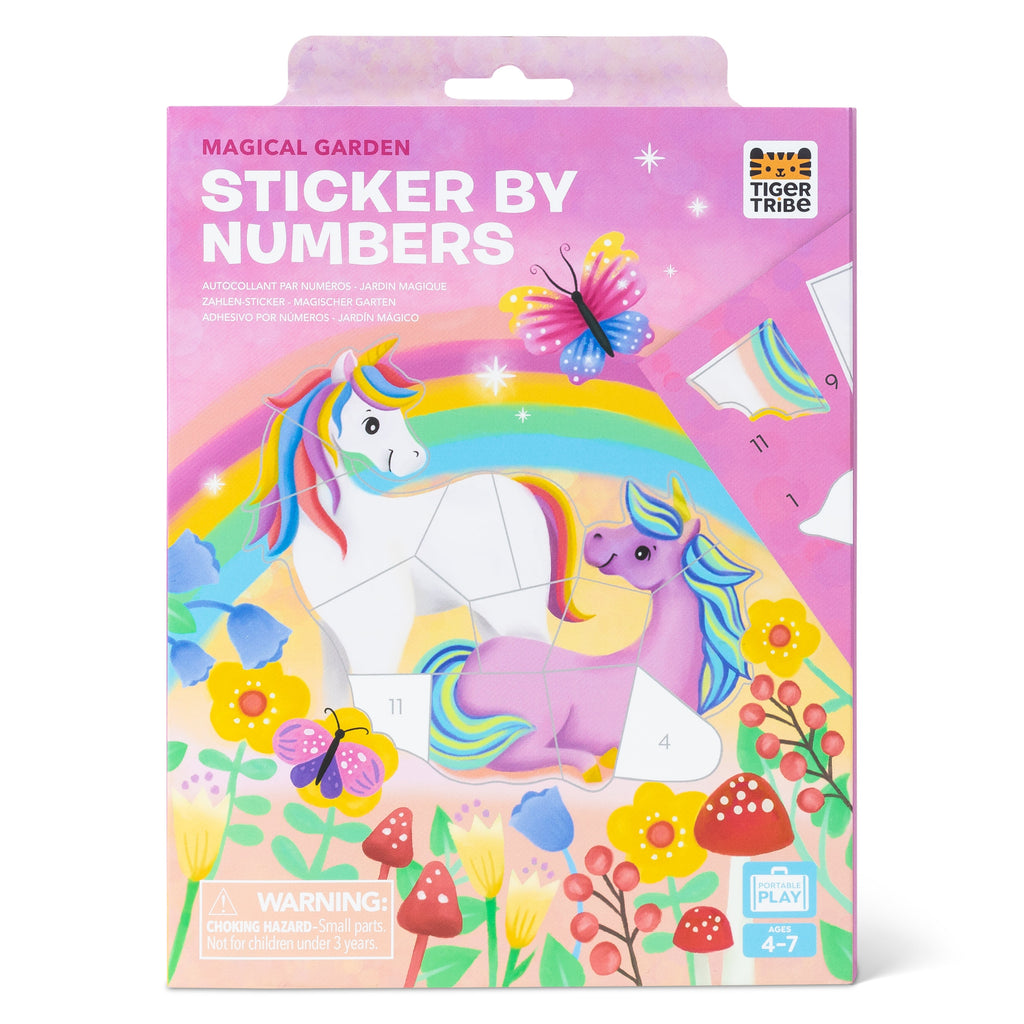 Tiger Tribe Sticker By Numbers - Magical Garden in Single