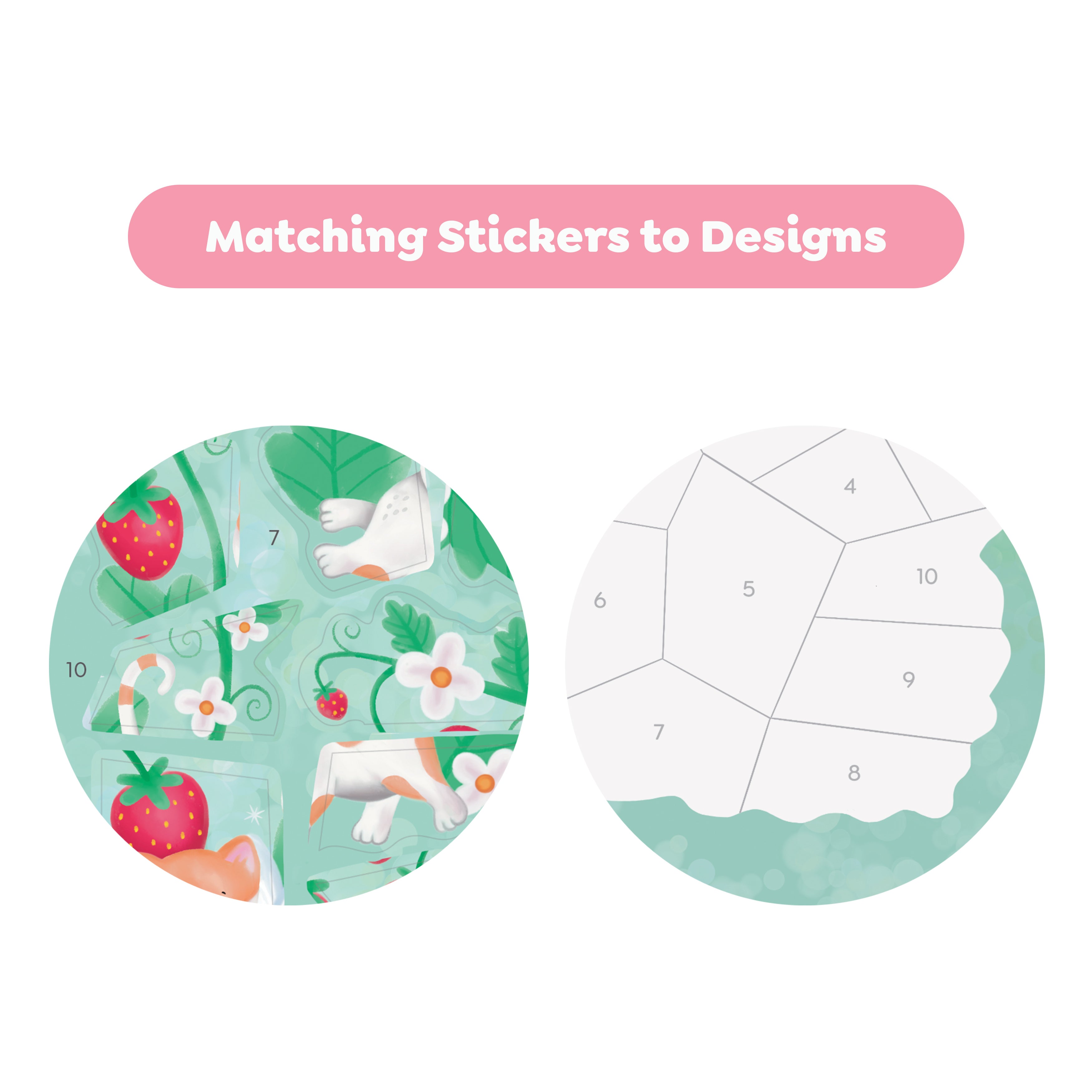 Tiger Tribe Sticker By Numbers - Magical Garden in Single