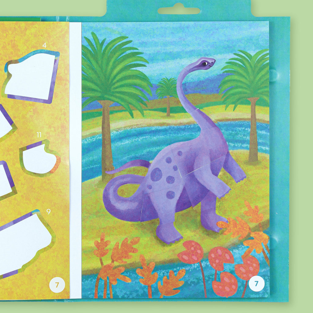 Tiger Tribe Sticker By Numbers - Dinosaurs in Single