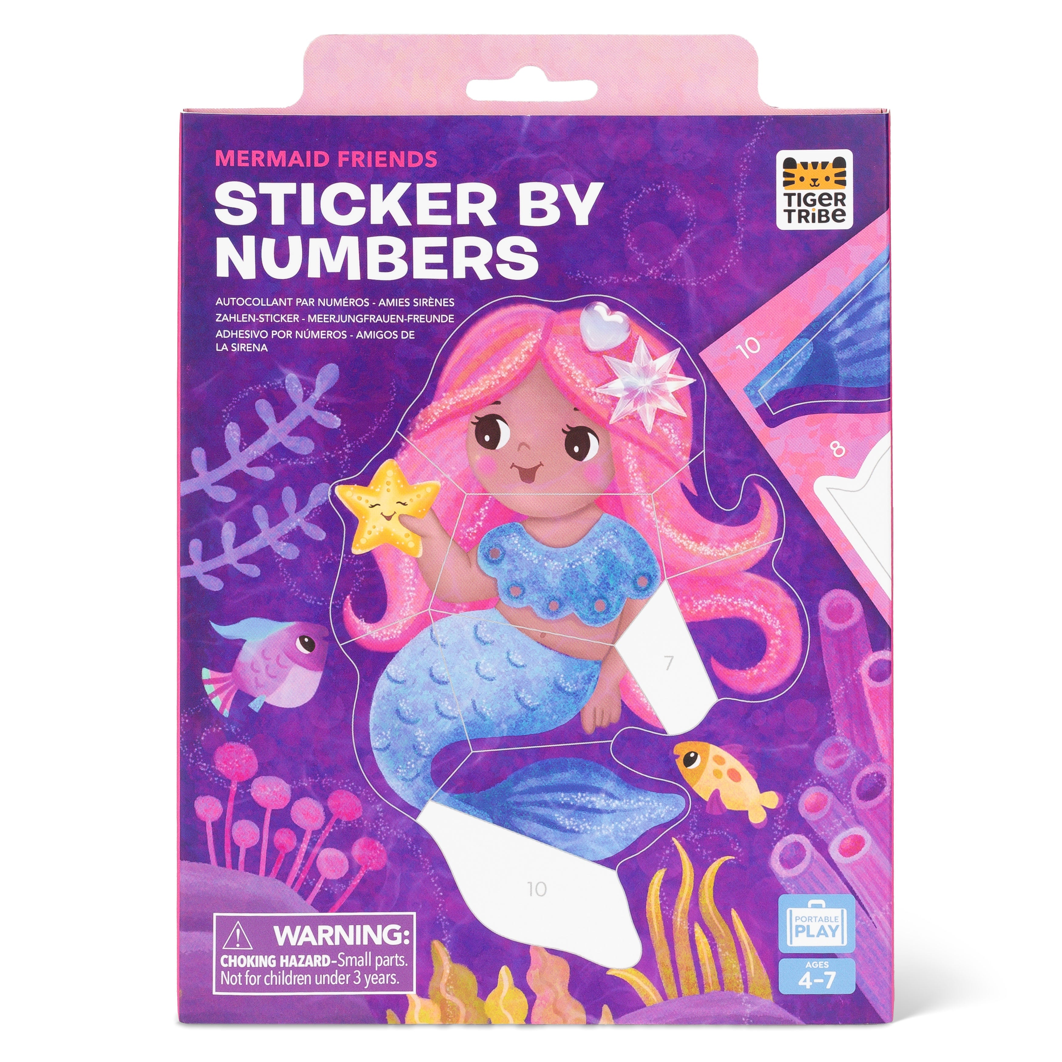 Tiger Tribe Sticker By Numbers - Mermaid Friends in Single