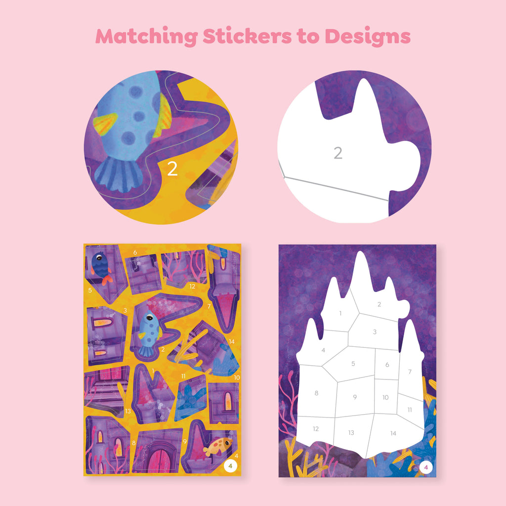Tiger Tribe Sticker By Numbers - Mermaid Friends in Single