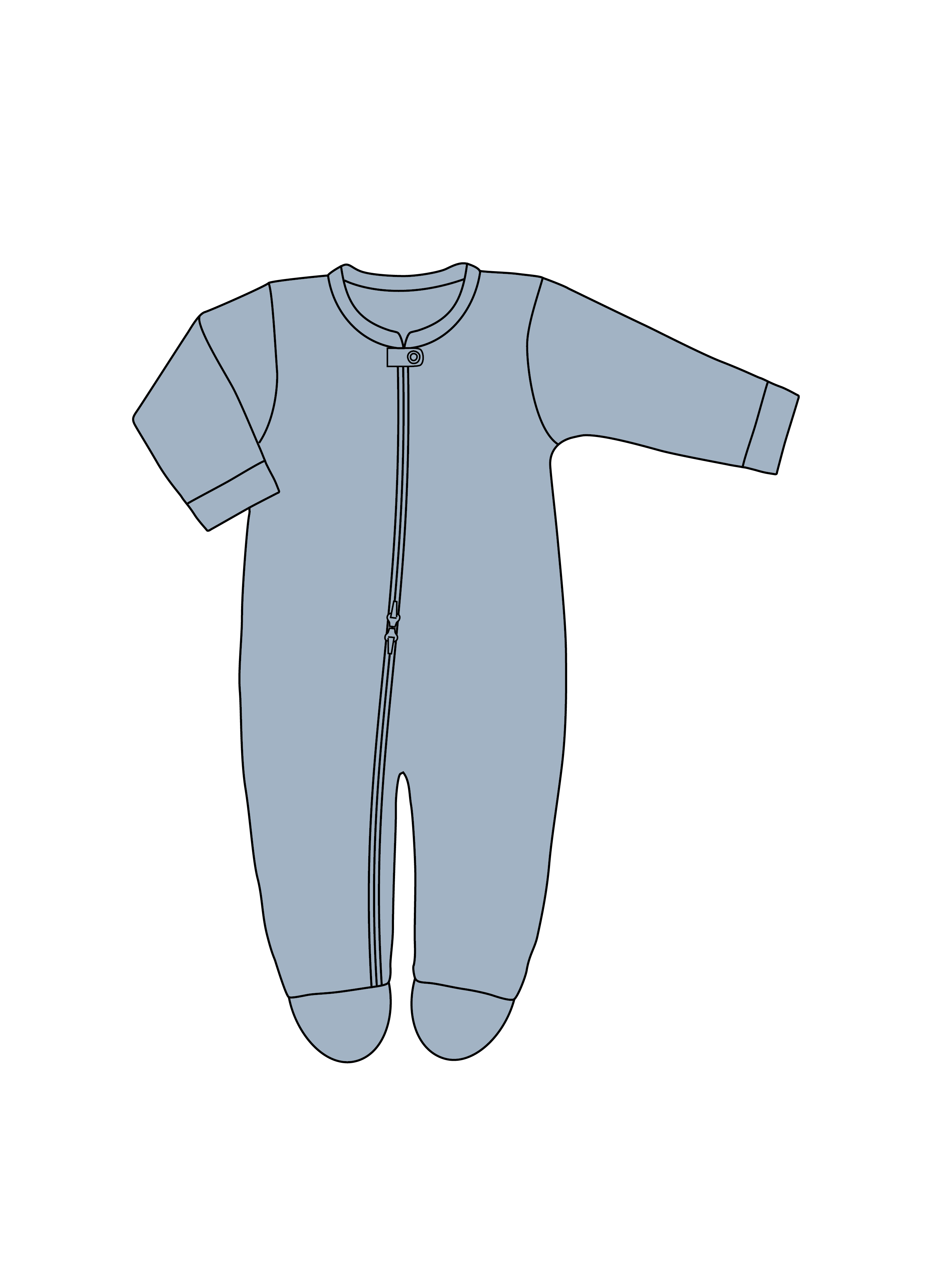 Nature Baby Dreamlands Suit Waffle in Celestial Blue