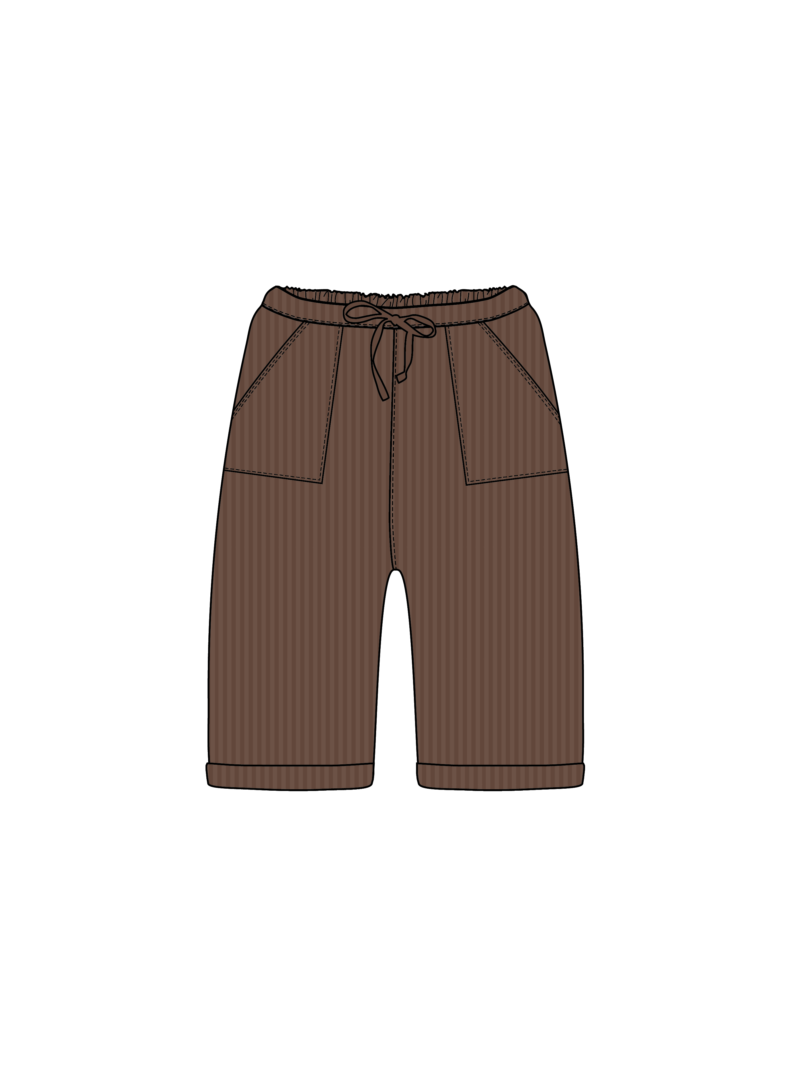 Nature Baby Teddy Cord Pants in Pinecone