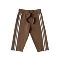 Grown Organic Striped Milano Knit Pants - Espresso in Single