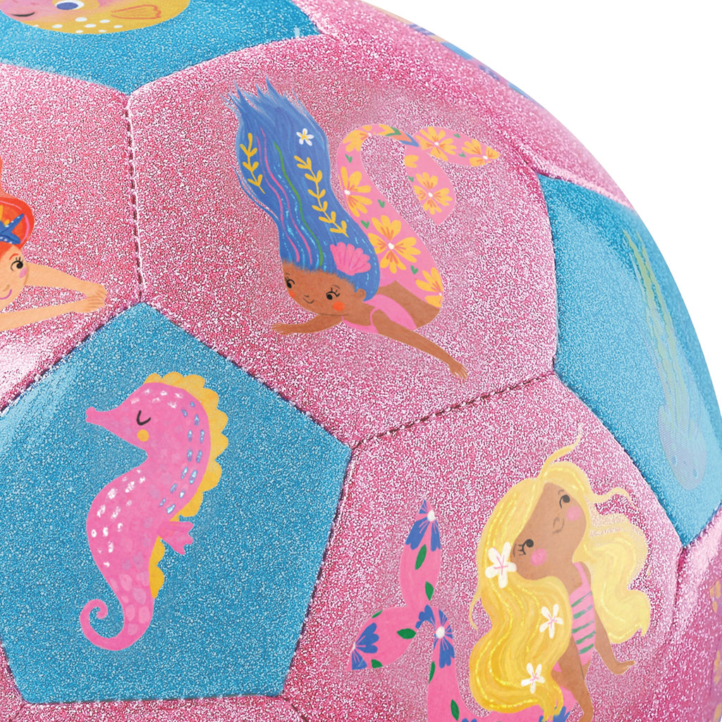 Crocodile Creek Glitter Soccer Ball - Mermaid Friends in Single