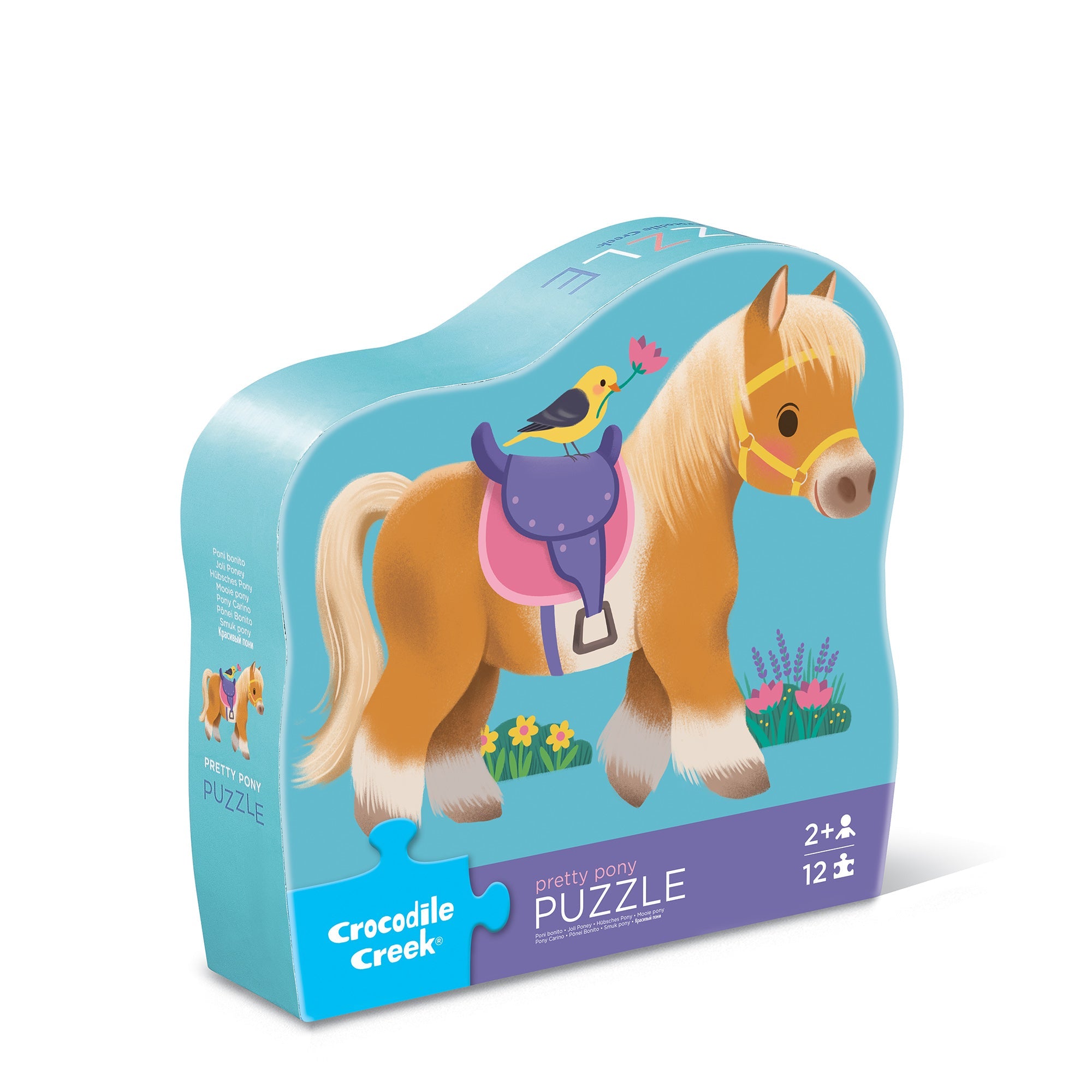 Crocodile Creek Mini Puzzle 12 Pc - Pony in Single