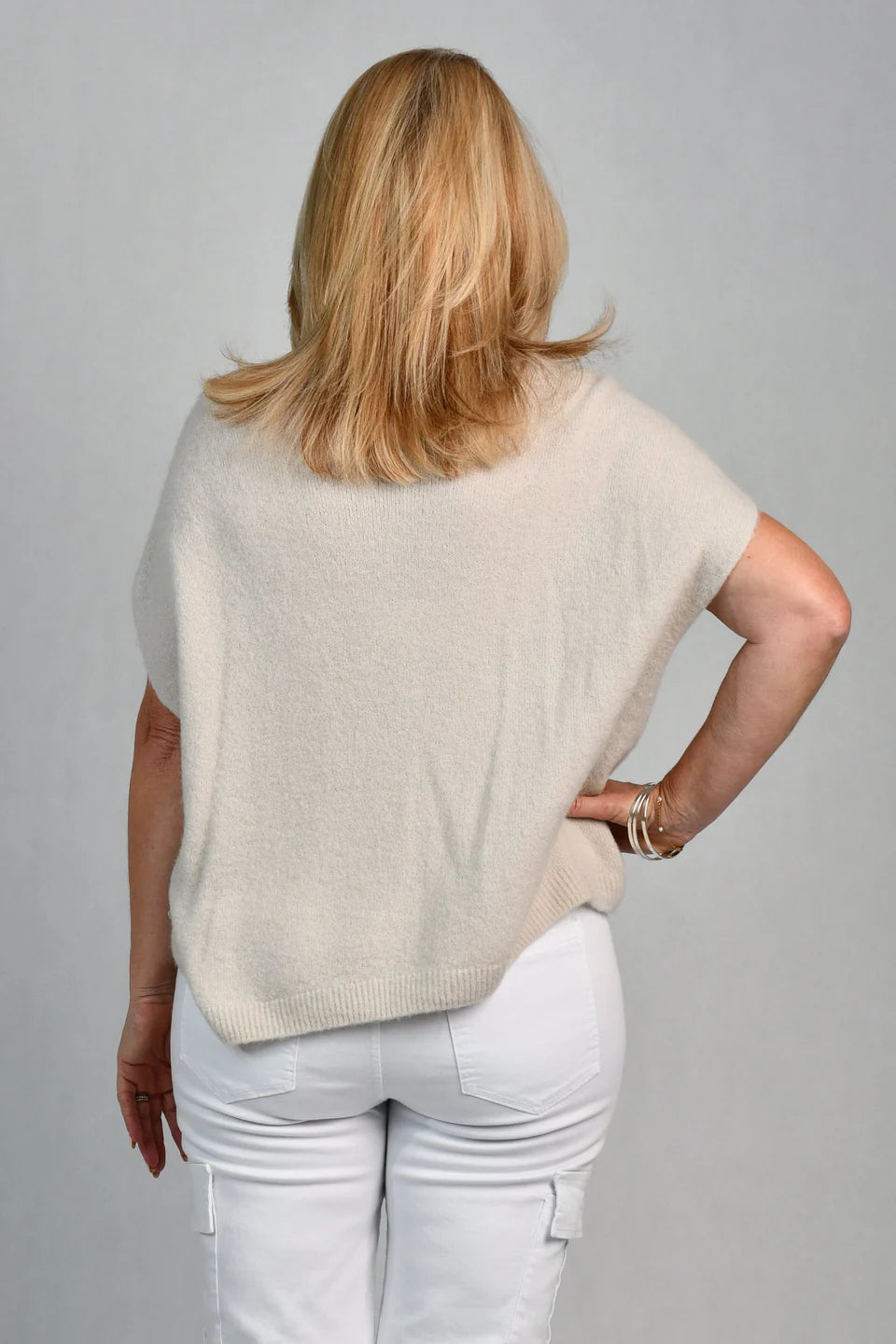 La Sofia - Wilma Wool Top - Beige