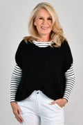 La Sofia - Wilma Wool Top - Black