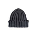 Grown Merino Blend Rib Knit Beanie - Charcoal in Single