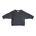 Grown Merino Blend Knit Pull Over - Charcoal in Single