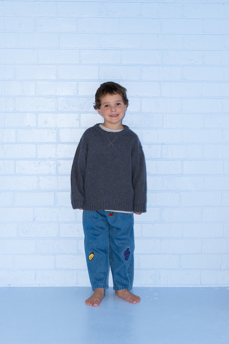 Grown Organic Fruit Salad Denim Pants in Single