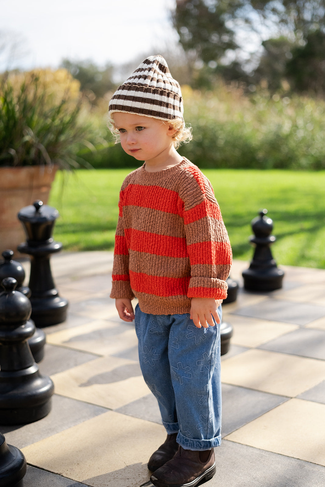 Grown Organic Textured Rib Pull Over - Earth & Sauce in Single
