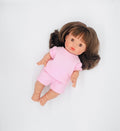 Mini Colettos -  Pink Waffle Knit Doll Outfit
