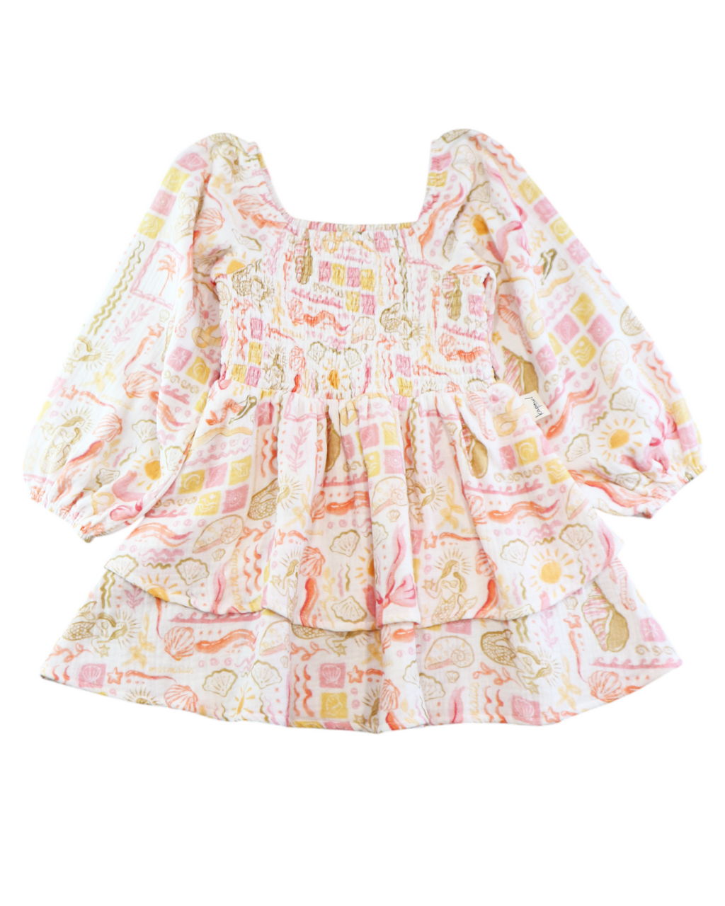 Kapow Mermaid Beach Shirred Dress