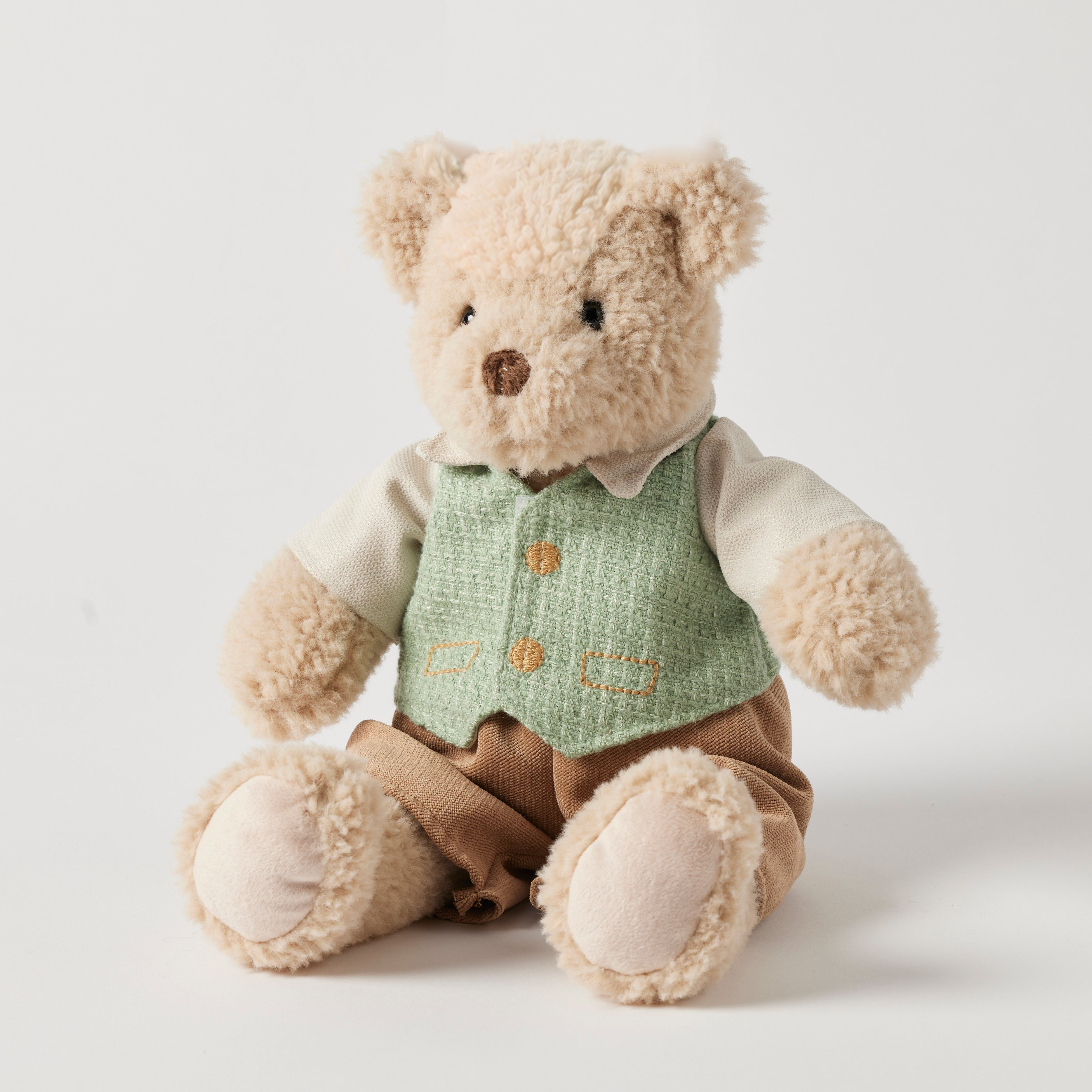 Jiggle & Giggle Clancy Bear in Cream/Multi