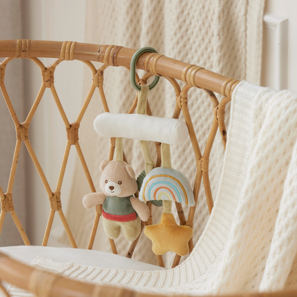 Jiggle & Giggle Hugglies Bear Activity Bar in Green/Natural