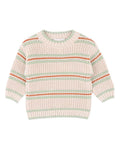 Fox & Finch Wild Side Stripe Knitted Jumper in MULTI
