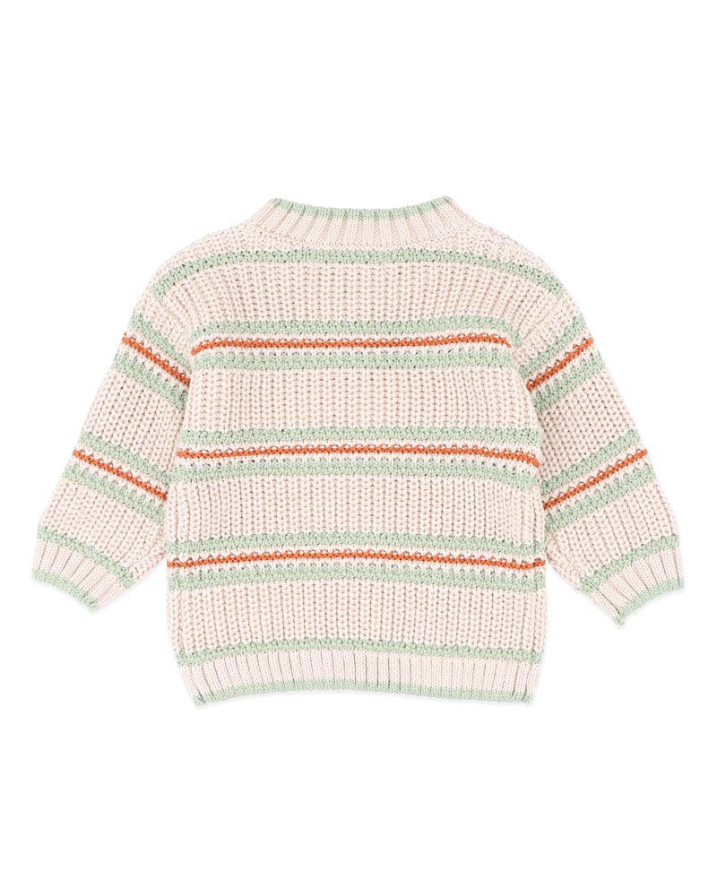 Fox & Finch Wild Side Stripe Knitted Jumper in MULTI