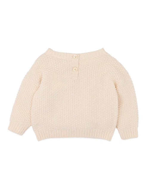 Bébé by Minihaha Fern Hand Emb. Organic Jumper in NATURAL