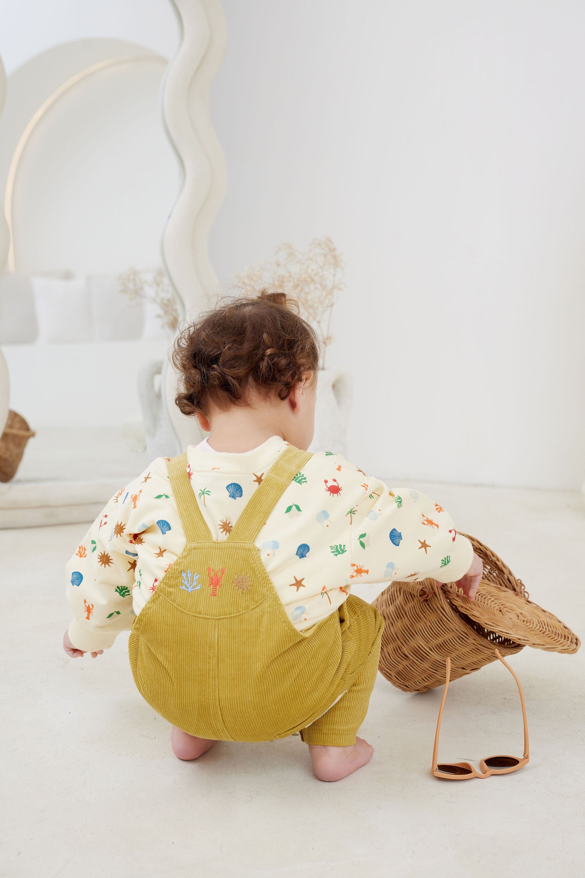 Kapow Sunshine Corduroy Overalls