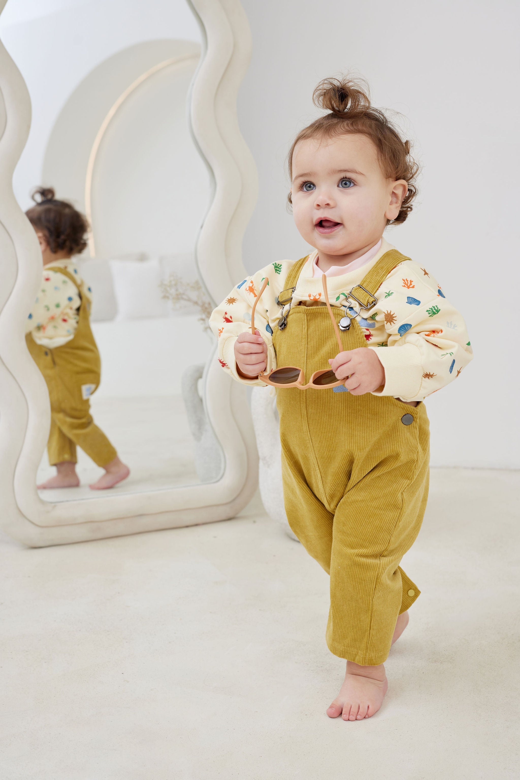 Kapow Sunshine Corduroy Overalls