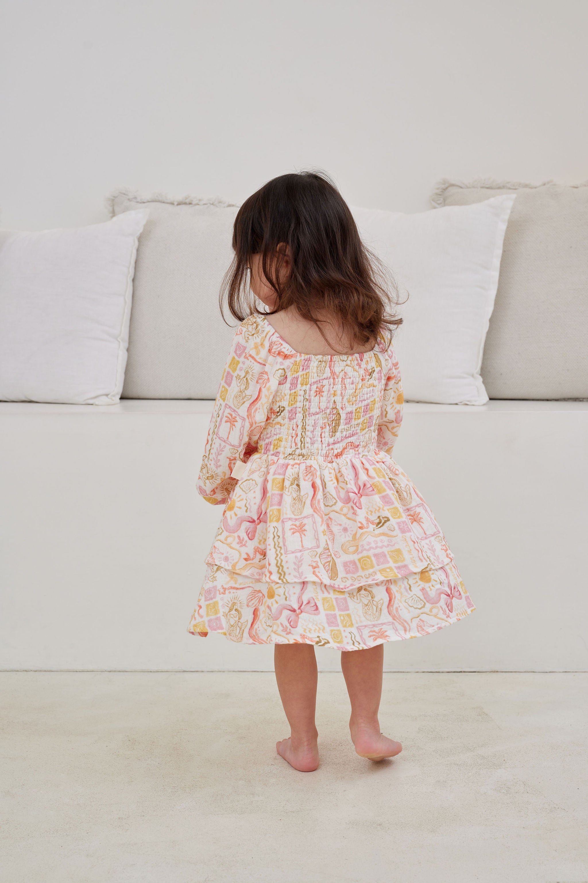 Kapow Mermaid Beach Shirred Dress