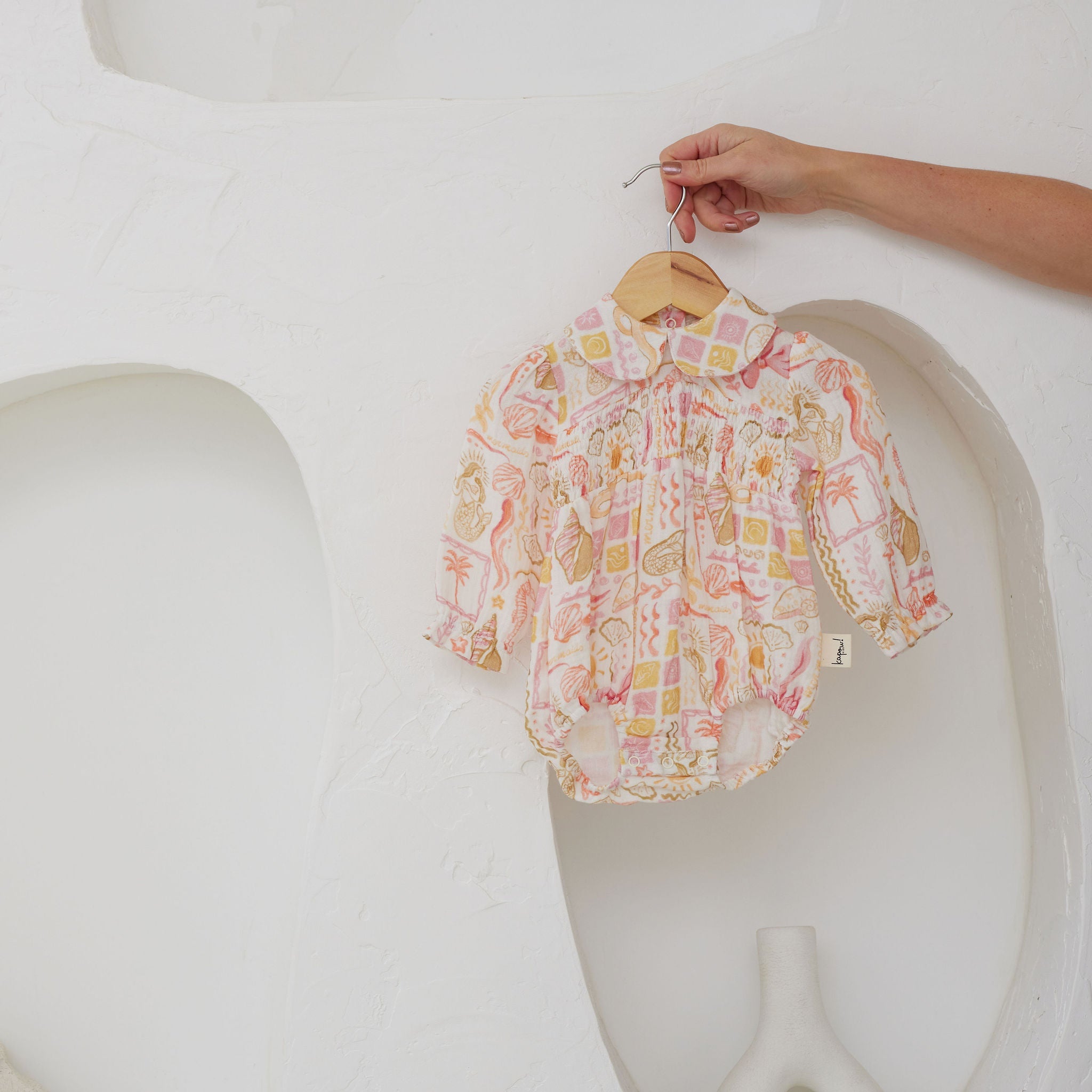Kapow Mermaid Beach Collared Playsuit