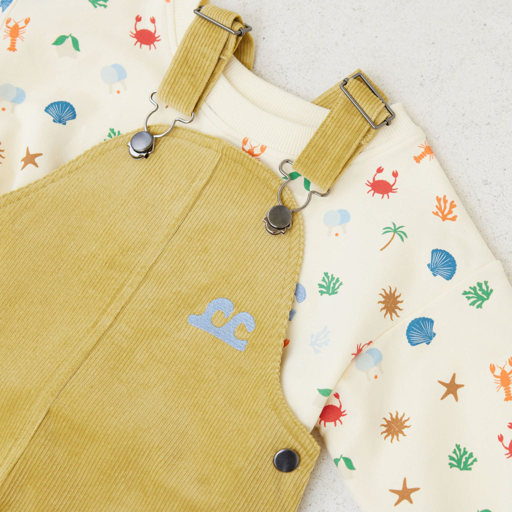 Kapow Sunshine Corduroy Overalls