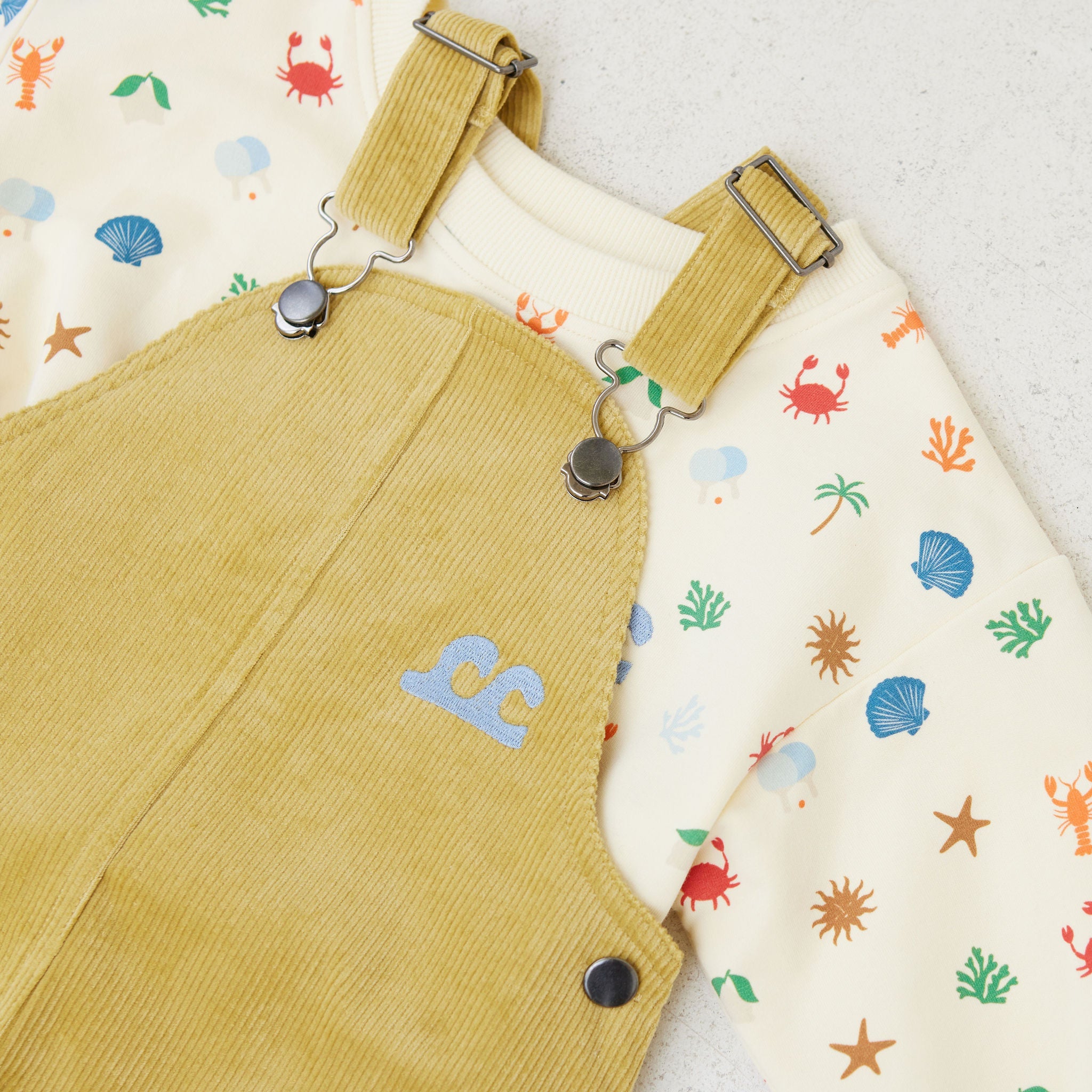 Kapow Sunshine Corduroy Overalls