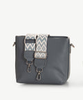 Sassy Duck Leah Leather Cross Body Bag Blue
