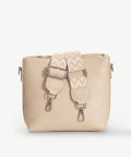Sassy Duck Leah Leather Cross Body Bag Off White
