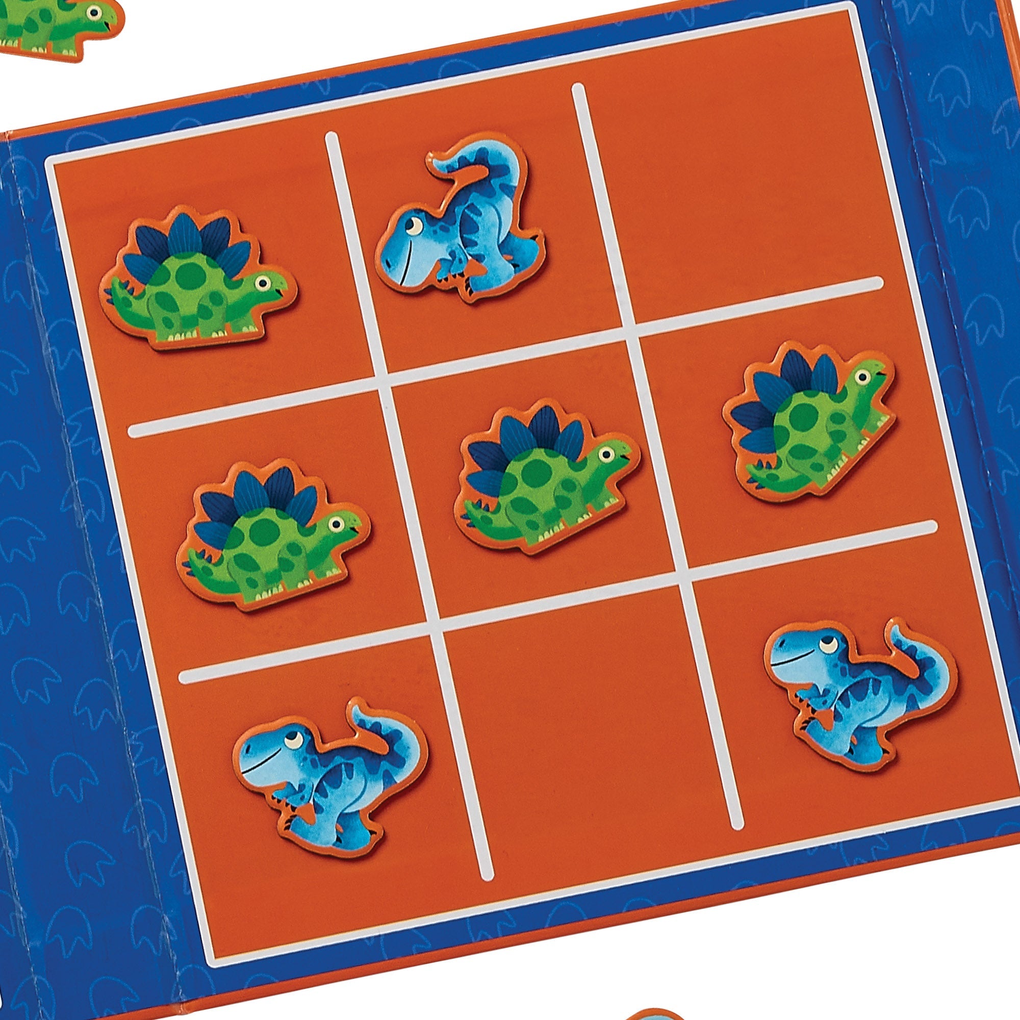 Crocodile Creek Magnetic Game - Tic Tac Toe & Checkers - Dino in Single