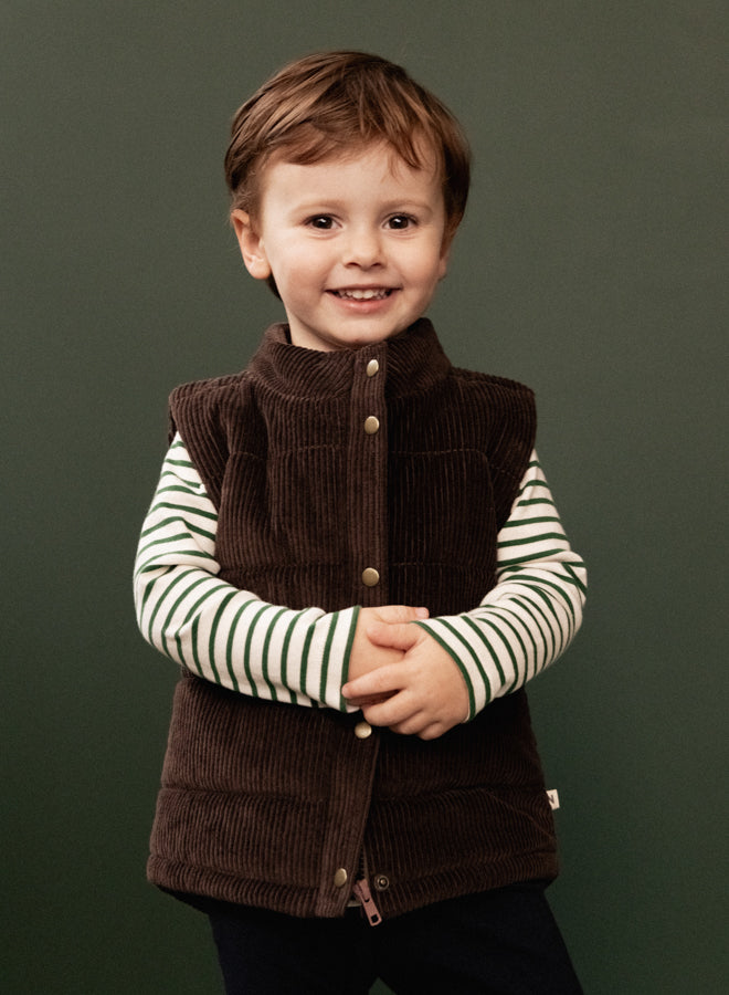 Nature Baby Abel Vest in Pinecone