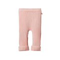 Nature Baby Lou Pants Cotton Knit in Rose Dust