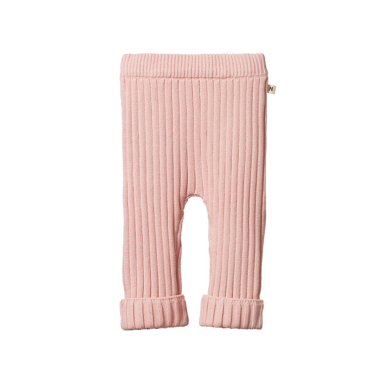 Nature Baby Lou Pants Cotton Knit in Rose Dust