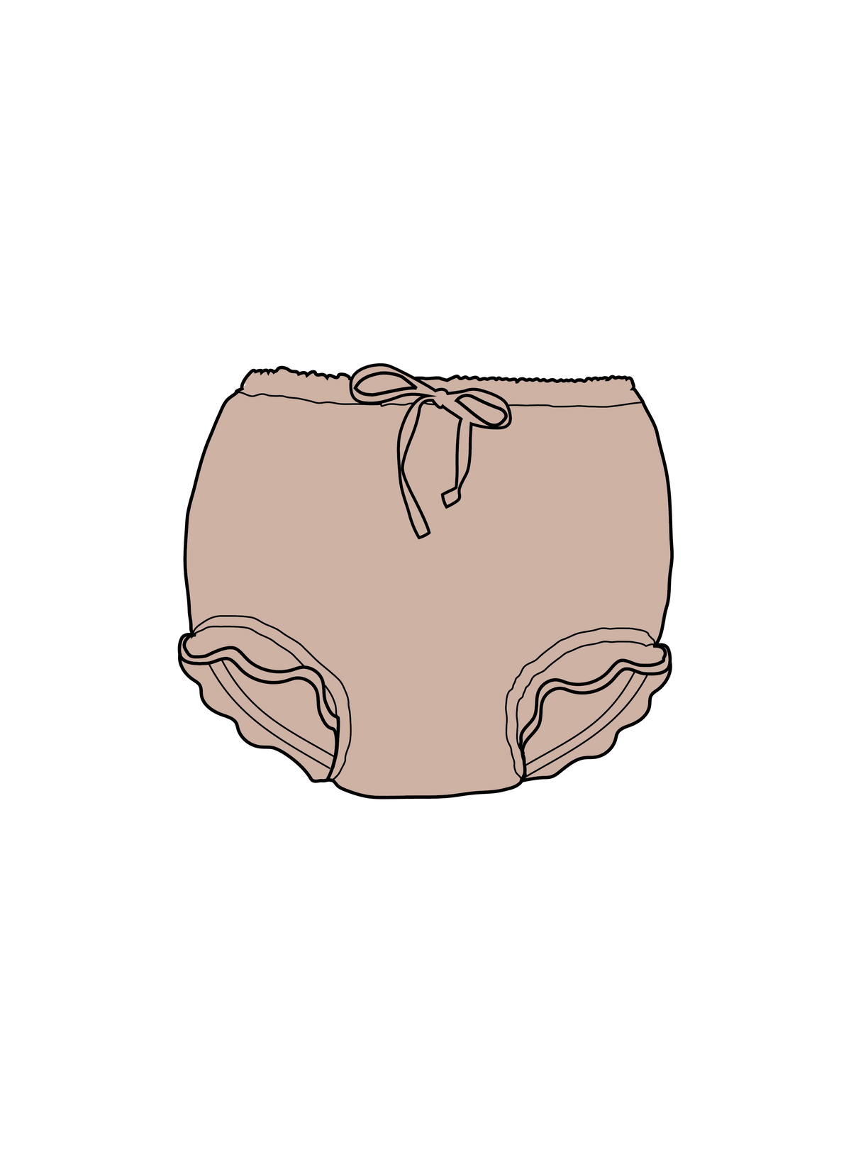 Nature Baby Petal Bloomers Muslin in Rose Dust