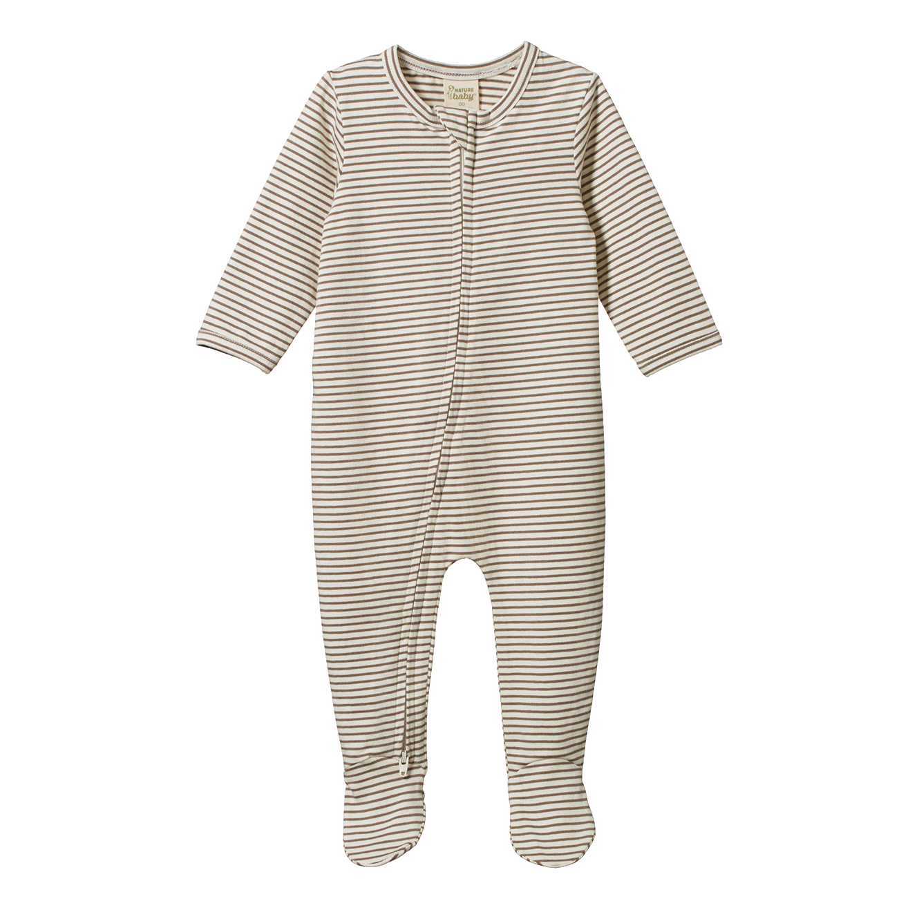 Nature Baby Dreamlands Suit in Mushroom Pinstripe