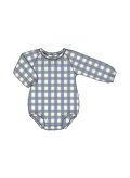 Nature Baby Meadow Bodysuit Gingham in Bluebelle Check