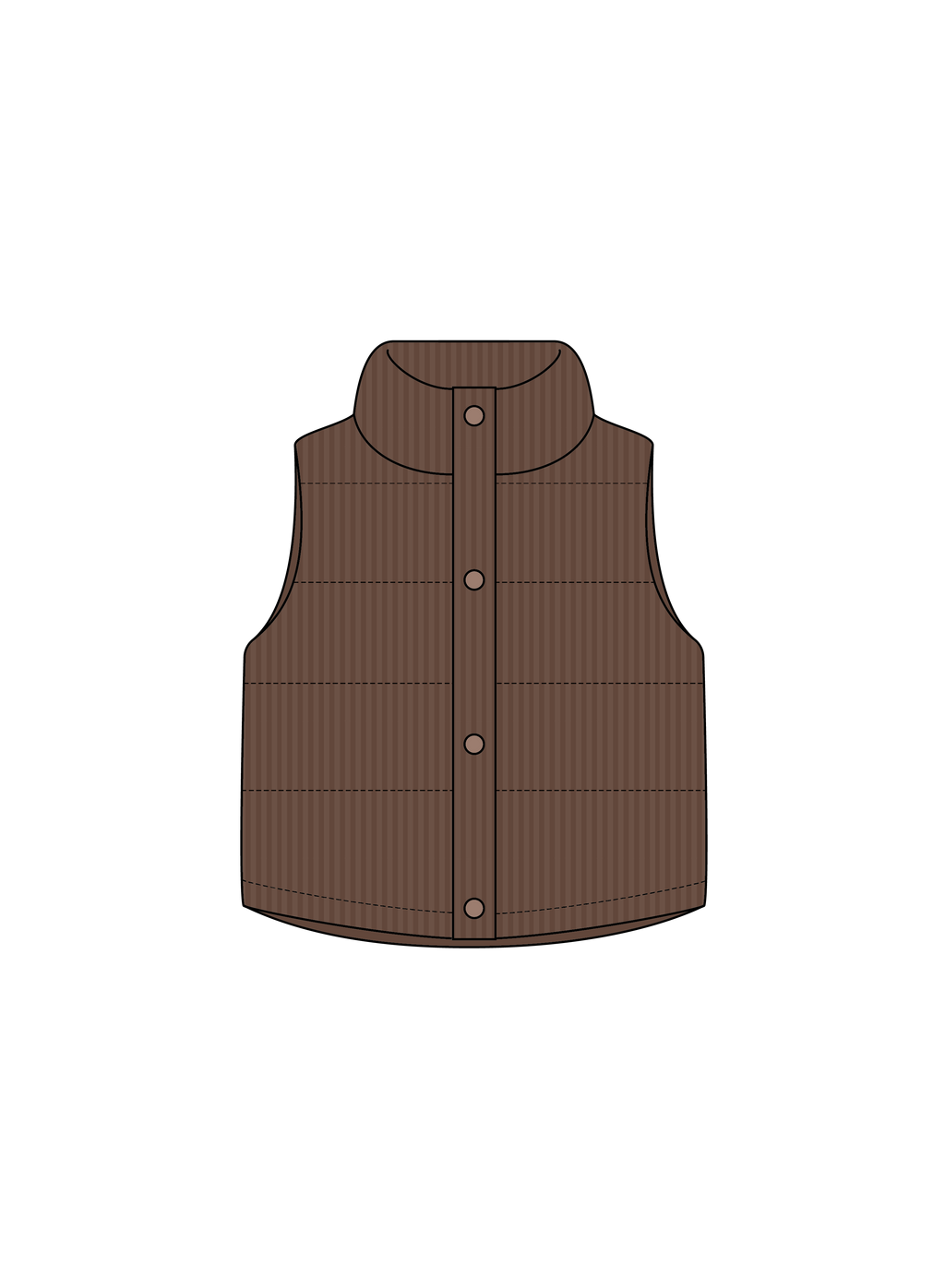 Nature Baby Abel Vest in Pinecone