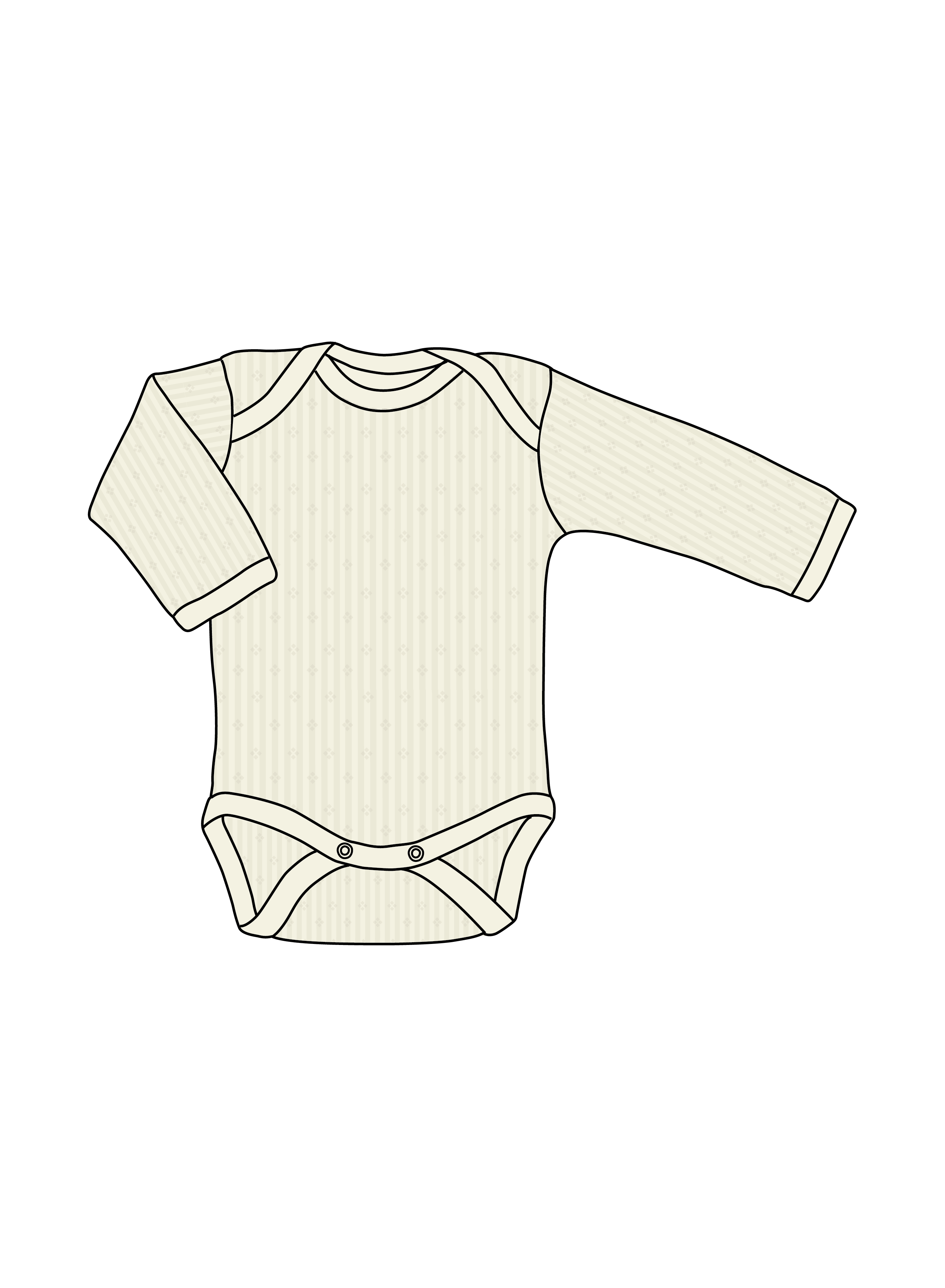 Nature Baby Merino Wool Long Sleeve Bodysuit Pointelle in Natural