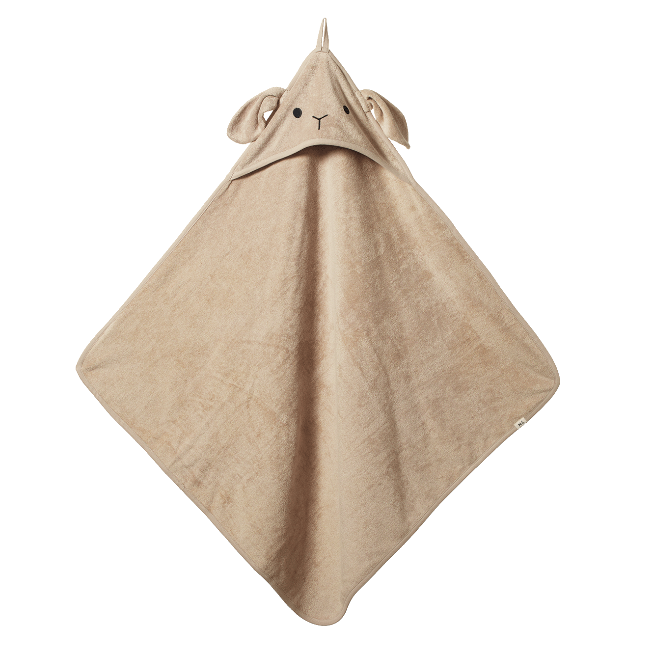 Nature Baby Bunny Hooded Towel in Nougat