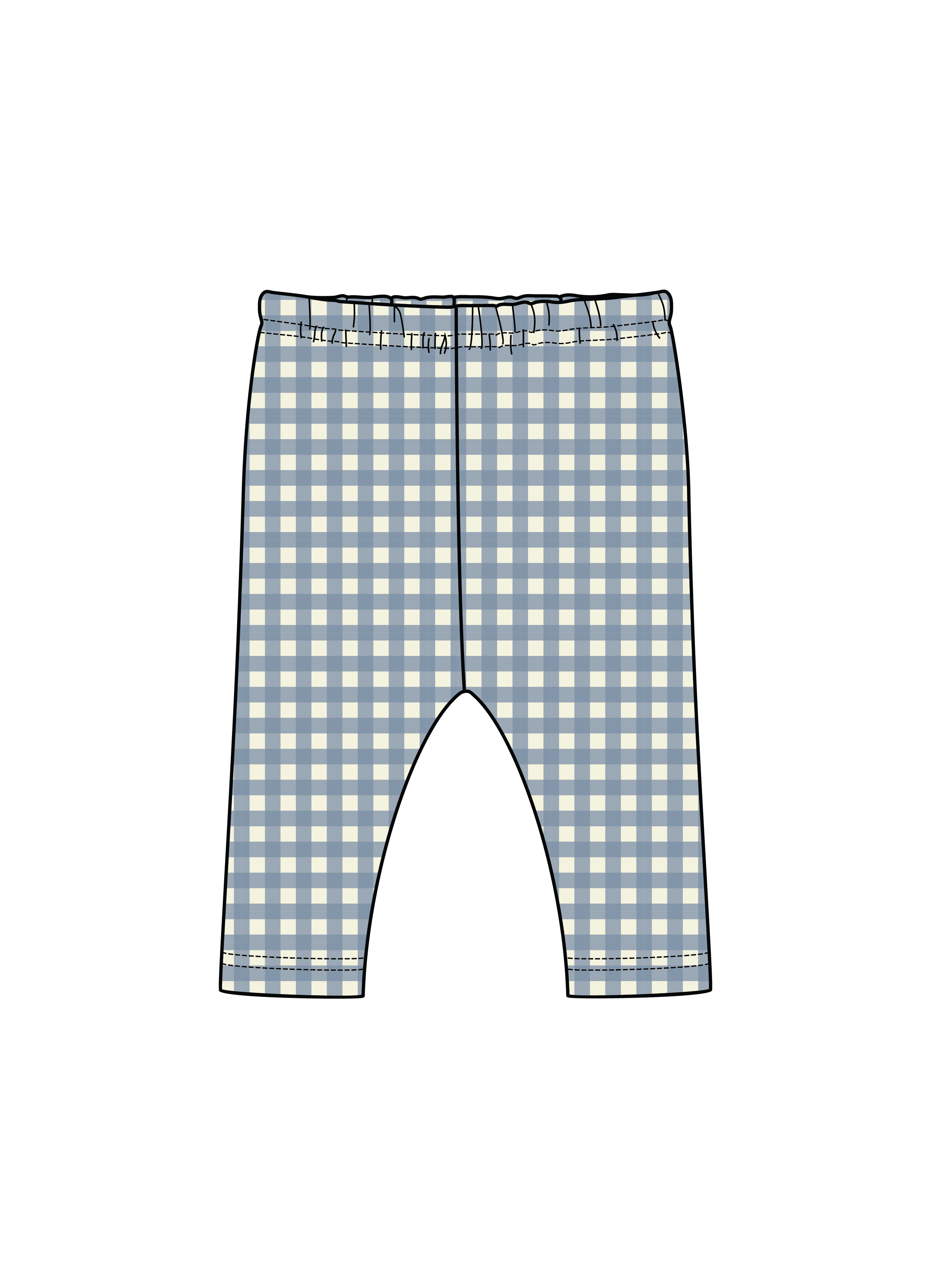 Nature Baby Leggings in Blue Gingham