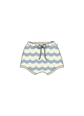 Nature Baby Terry Short in Waves Print
