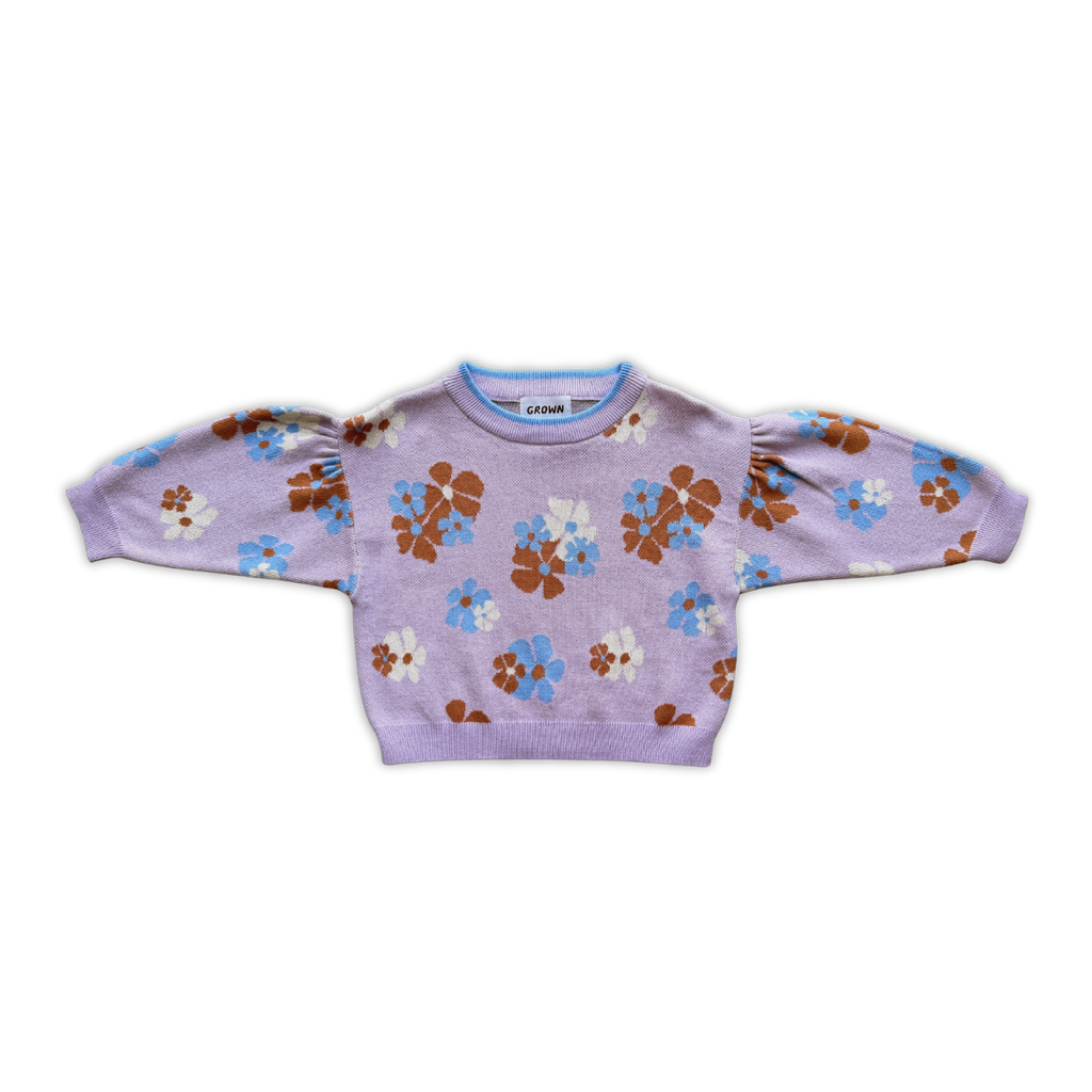 Grown Organic Fields Knit Pull Over in Single