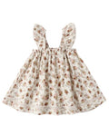 Quincy Mae Ruffle Tank Dress Bloom in NATURAL