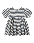 Quincy Mae Darla Dress || Ocean Stripe in NATURAL