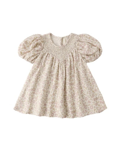 Quincy Mae Carina Dress Dahlia in NATURAL