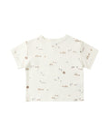 Quincy Mae Boxy Tee Farm in IVORY