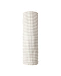 Quincy Mae Bamboo Swaddle Oat Gingham in IVORY